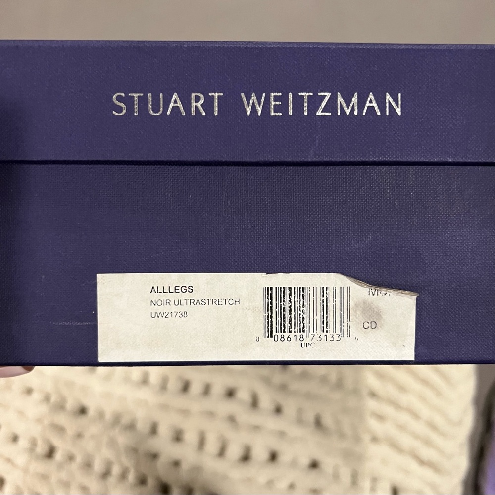 Stuart Weitzman Black Over-the-Knee Suede Boots - Picture 5 of 8
